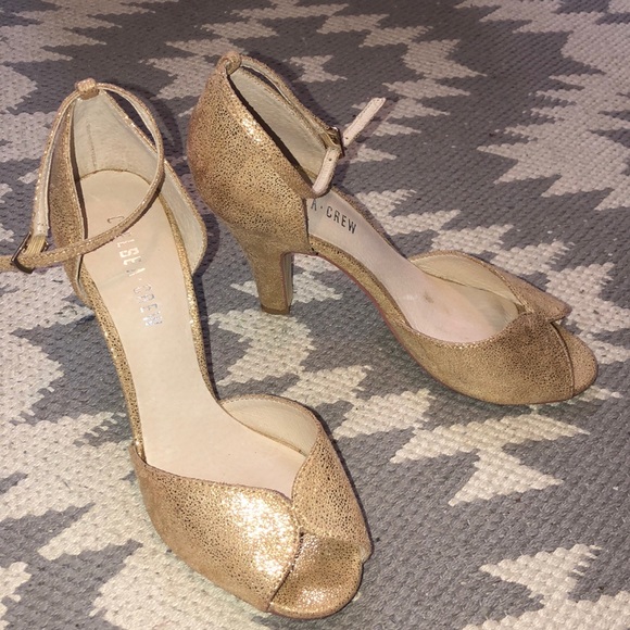 Chelsea Crew Shoes Salechelsea Crew Fine Dining Metallic Heel Poshmark
